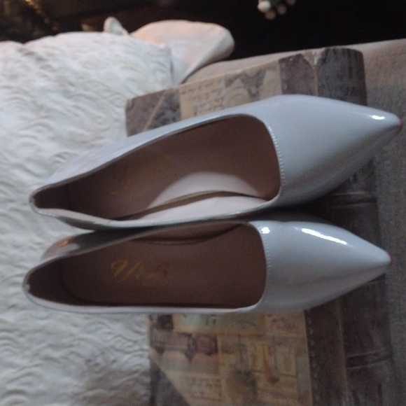 Brand new Grey Shiny Red bottom high heels $75 - Picture 2 of 4